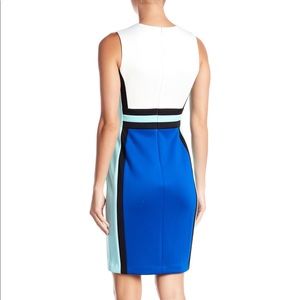Calvin Klein Scuba Color Block Sheath Dress
